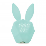MOB Alarm Clock with night light Light Blue Rabbit MOB Alarm Clock with night light Light Blue Rabbit