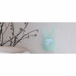 MOB Alarm Clock with night light Light Blue Rabbit MOB Alarm Clock with night light Light Blue Rabbit