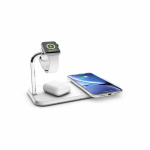 ZENS Dual + Watch Aluminium Wireless Charger 2x10W White