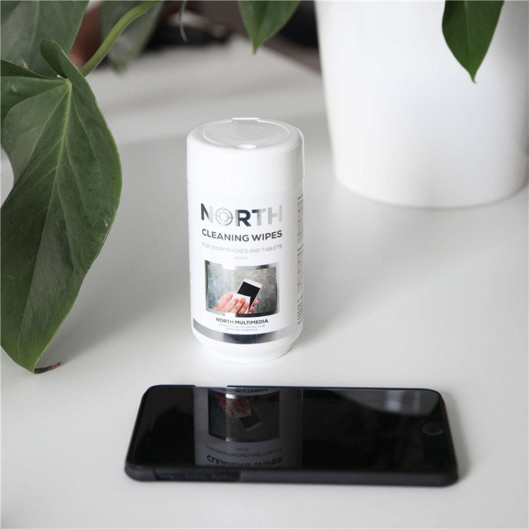 NORTH Cleaning Wipes for Mobil and Tablet 100-pack NORTH Cleaning Wipes for Mobil and Tablet 100-pack