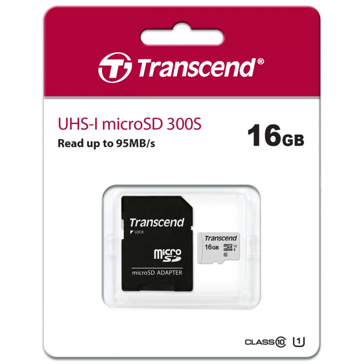 Transcend microSDHC 16GB U1 (R95/W45)