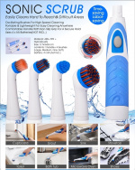 Cenocco Sonic schoonmaakborstel met 4 opzetborstels (CC-9060) Cenocco Sonic schoonmaakborstel met 4 opzetborstels (CC-9060)