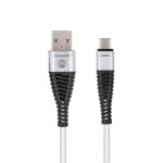 Forever USB Type-C kabel Shark White 1m 2A