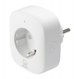 DELTACO SMART HOME Smart Plug with energy monitoring, 2.4GHz, white