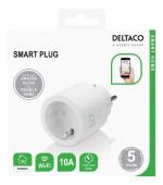 DELTACO SMART HOME schakelaar, WiFi, 1xCEE 7/3, 10A, timer, wit DELTACO SMART HOME schakelaar, WiFi, 1xCEE 7/3, 10A, timer, wit
