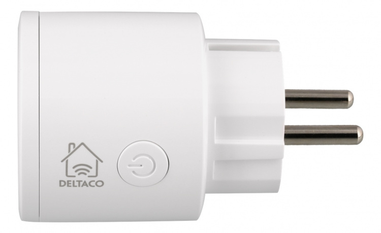 DELTACO SMART HOME schakelaar, WiFi, 1xCEE 7/3, 10A, timer, wit DELTACO SMART HOME schakelaar, WiFi, 1xCEE 7/3, 10A, timer, wit