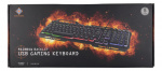 DELTACO GAMING RGB lit keyboard, metal frame, USB, black
