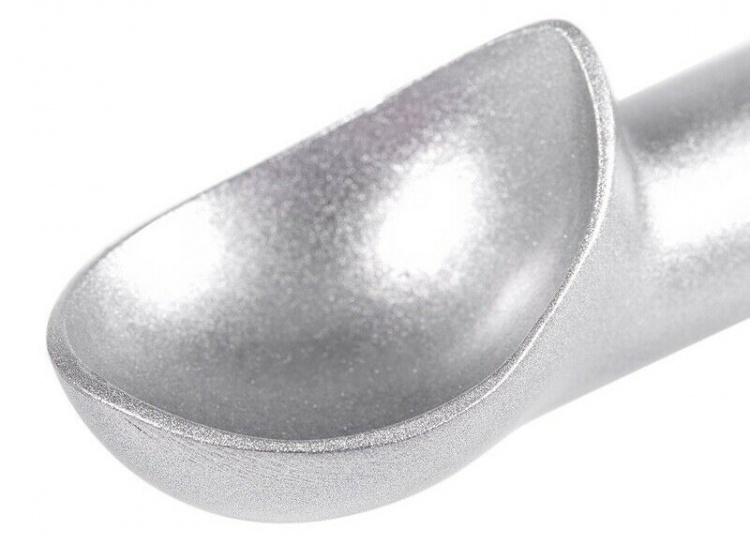 Glazen schepje, zilver