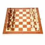 Opvouwbaar schaakspel van hout