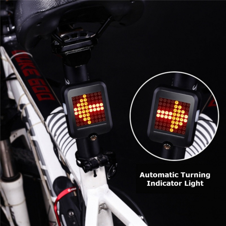 Slim automatisch fietsachterlicht met lasersensor & 64st LED Slim automatisch fietsachterlicht met lasersensor & 64st LED