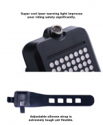 Slim automatisch fietsachterlicht met lasersensor & 64st LED Slim automatisch fietsachterlicht met lasersensor & 64st LED