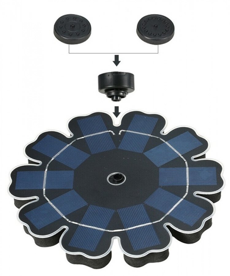 Drijvende fontein op zonne-energie Drijvende fontein op zonne-energie