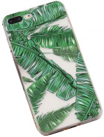TPU Regenwoud hoesje voor iPhone X/XS, Palmblad
