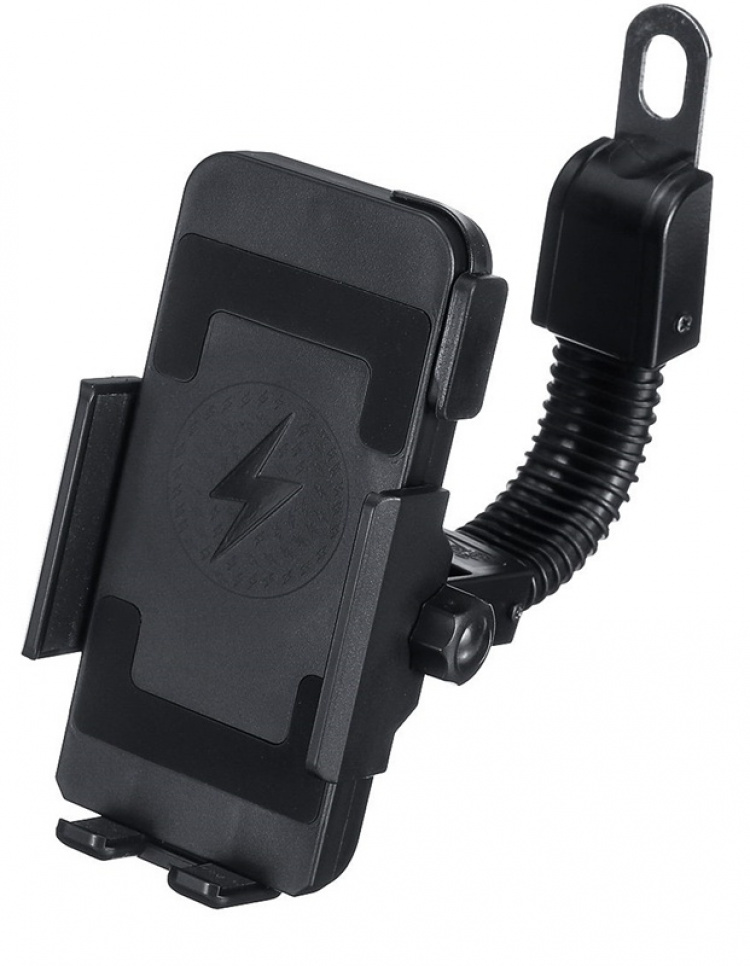 Motorhouder met ingebouwde draadloze snellader, zwart (CD-3093) Motorhouder met ingebouwde draadloze snellader, zwart (CD-3093)