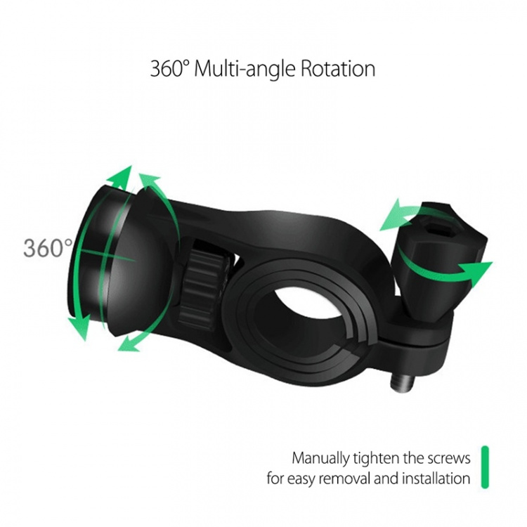 Motorhouder met ingebouwde draadloze snellader, zwart (CD-3093) Motorhouder met ingebouwde draadloze snellader, zwart (CD-3093)