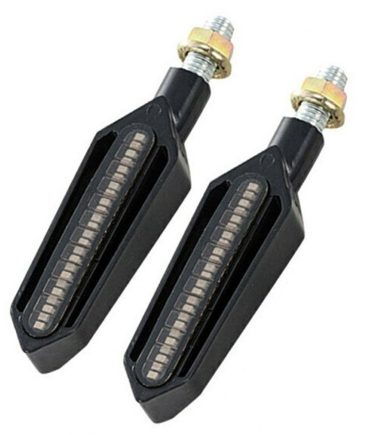 Motorfiets knipperlicht-LED, 2-pak, oranje licht