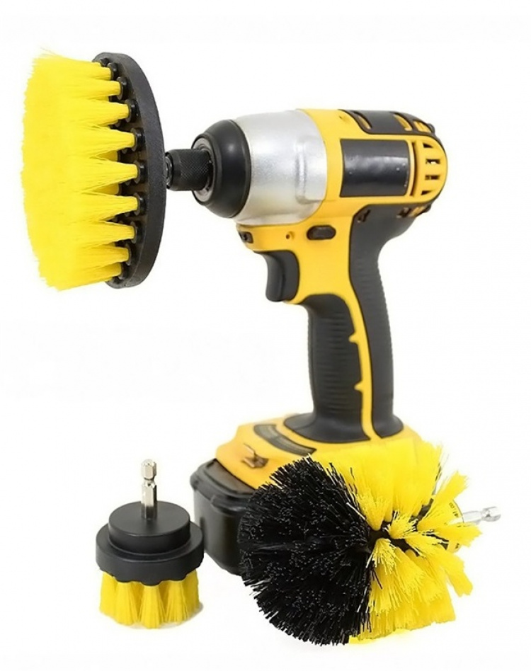 Set van 3 schrobborstels voor boormachine/schroevendraaier Set van 3 schrobborstels voor boormachine/schroevendraaier