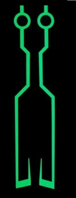 Lichtstrips voor motorhelm, Groen