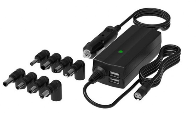 Universele autolaptoplader, 8 stekkers Universele autolaptoplader, 8 stekkers