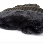 Muts met voering, Grijs