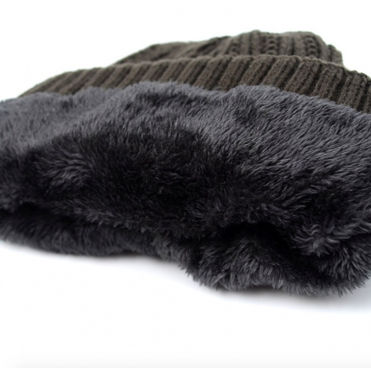 Muts met voering, Grijs