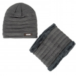 Muts en sjaal, grijs