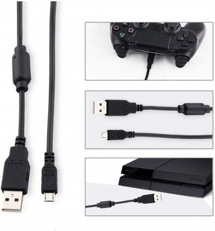 USB Laddkabel till PS4/PS4 Slim/PS4 Pro