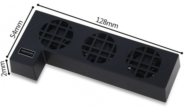 Externe koelventilator voor Xbox One X, zwart Externe koelventilator voor Xbox One X, zwart
