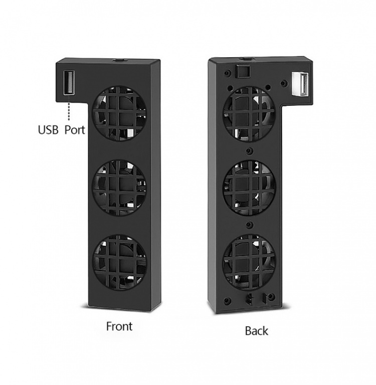 Externe koelventilator voor Xbox One X, zwart Externe koelventilator voor Xbox One X, zwart