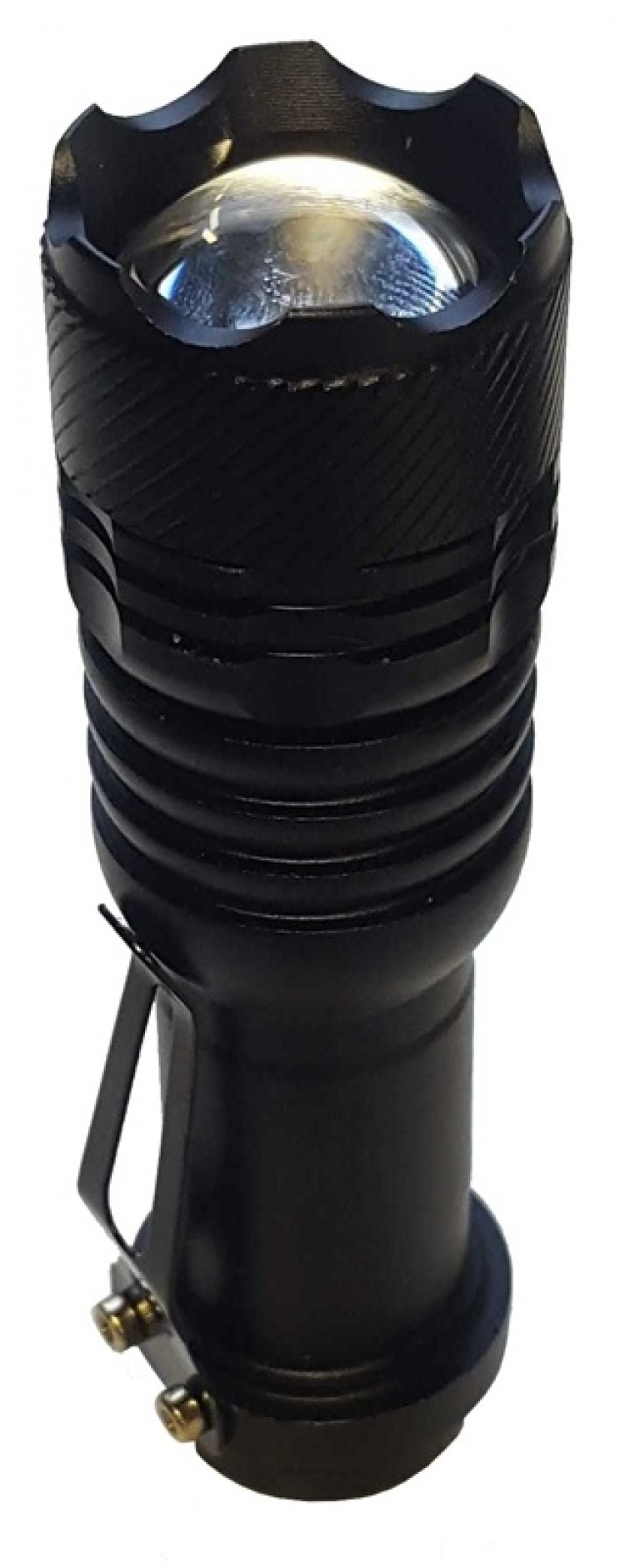 Kleine zaklamp met 3 lichtstanden, 9cm, zwart Kleine zaklamp met 3 lichtstanden, 9cm, zwart