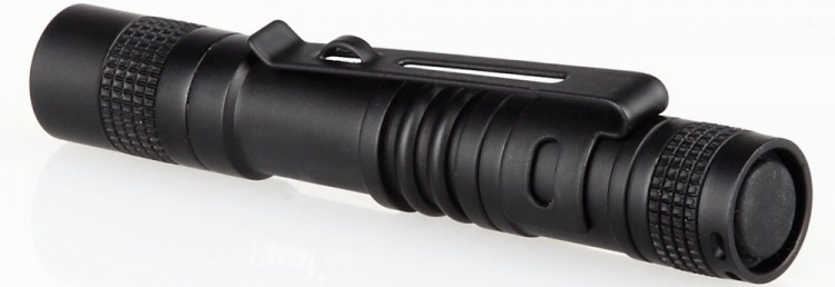 Kleine zaklamp, 13cm, 120lm, Zwart