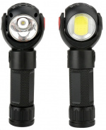 Oplaadbare T6 + COB LED 360° draaibare zaklamp met magneet Oplaadbare T6 + COB LED 360° draaibare zaklamp met magneet