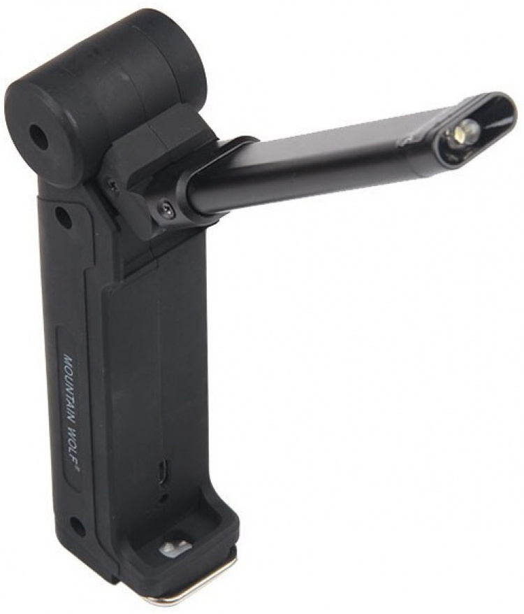 Oplaadbare zaklamp 2000mAh, zwart Oplaadbare zaklamp 2000mAh, zwart