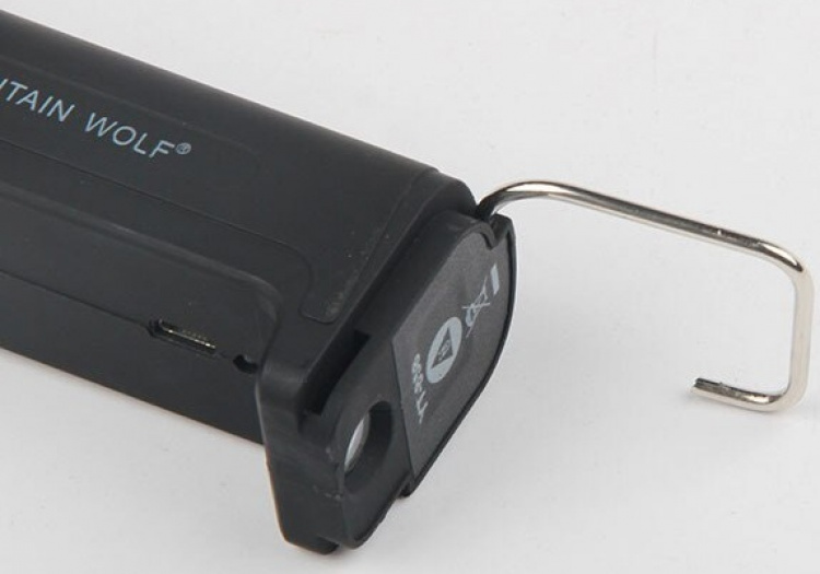 Oplaadbare zaklamp 2000mAh, zwart Oplaadbare zaklamp 2000mAh, zwart