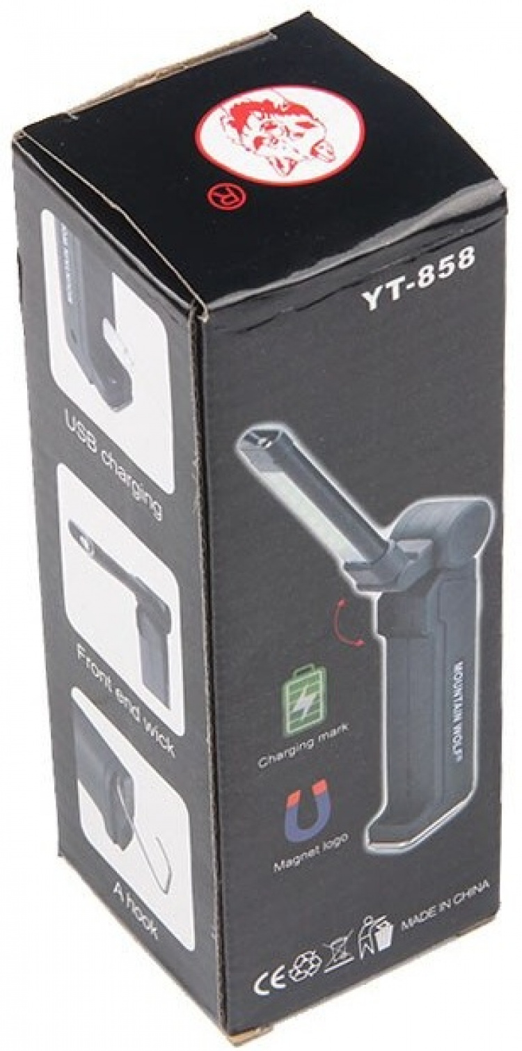 Oplaadbare zaklamp 2000mAh, zwart Oplaadbare zaklamp 2000mAh, zwart