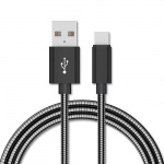 NORDIQZENZ USB-C kabel, Zilver, 1m NORDIQZENZ USB-C kabel, Zilver, 1m
