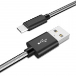 NORDIQZENZ USB-C kabel, Zilver, 1m NORDIQZENZ USB-C kabel, Zilver, 1m