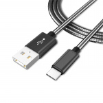 NORDIQZENZ USB-C kabel, Zilver, 1m NORDIQZENZ USB-C kabel, Zilver, 1m