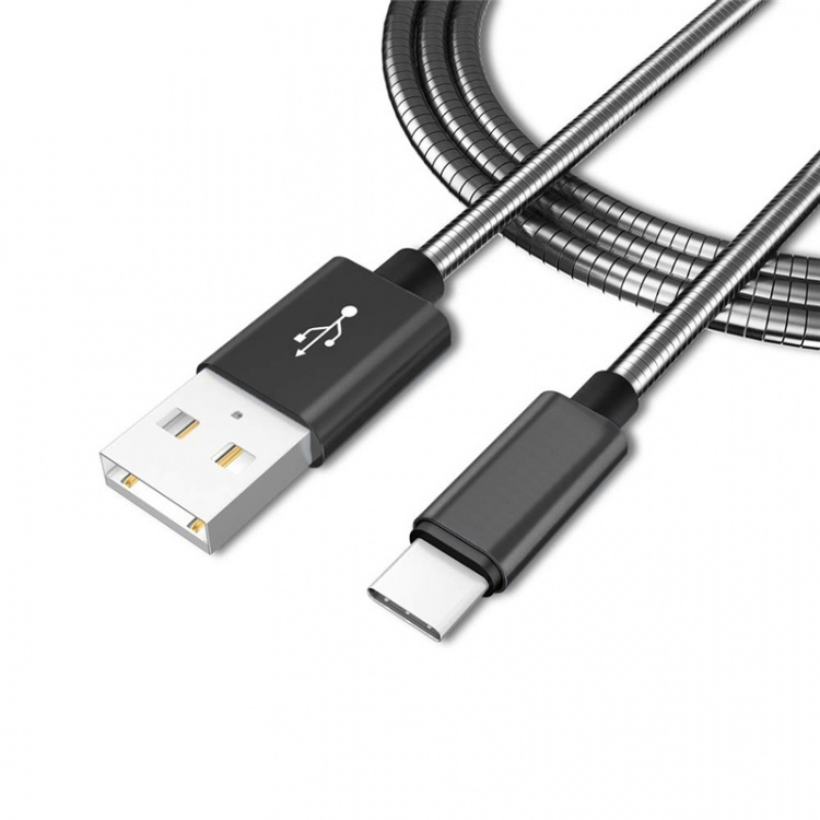 NORDIQZENZ USB-C kabel, Zilver, 1m NORDIQZENZ USB-C kabel, Zilver, 1m
