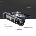 Bandenspanningsmeter op zonne-energie