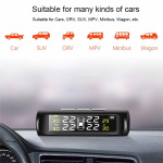 Bandenspanningsmeter op zonne-energie