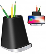 Ruimtebesparende penstandaard met Qi draadloos opladen