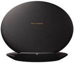 Rond Draadloos Qi-Oplaadstation, Zwart Rond Draadloos Qi-Oplaadstation, Zwart