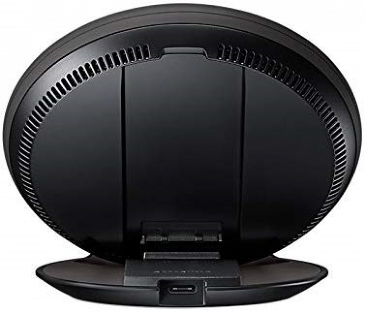 Rond Draadloos Qi-Oplaadstation, Zwart Rond Draadloos Qi-Oplaadstation, Zwart