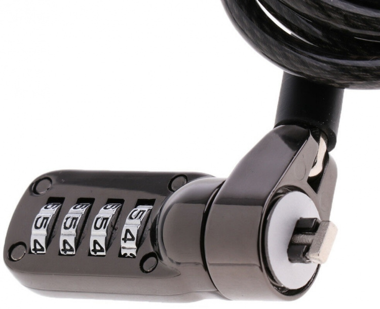 Universeel computerslot met codeslot, 1,9m Universeel computerslot met codeslot, 1,9m