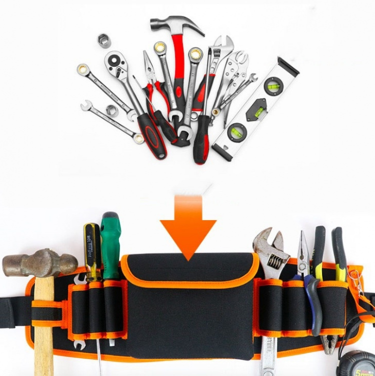 Toolbelt, Zwart/oranje