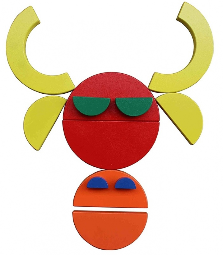 Creatieve puzzel met cirkels