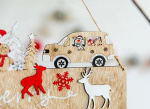 Deurschild met kerstmotief