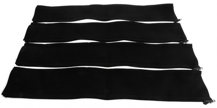 4-pack Kabelhoes met ritssluiting, Zwart