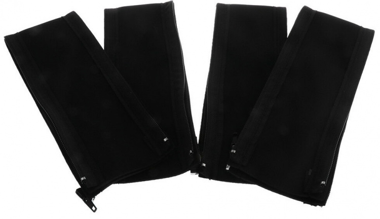 4-pack Kabelhoes met ritssluiting, Zwart